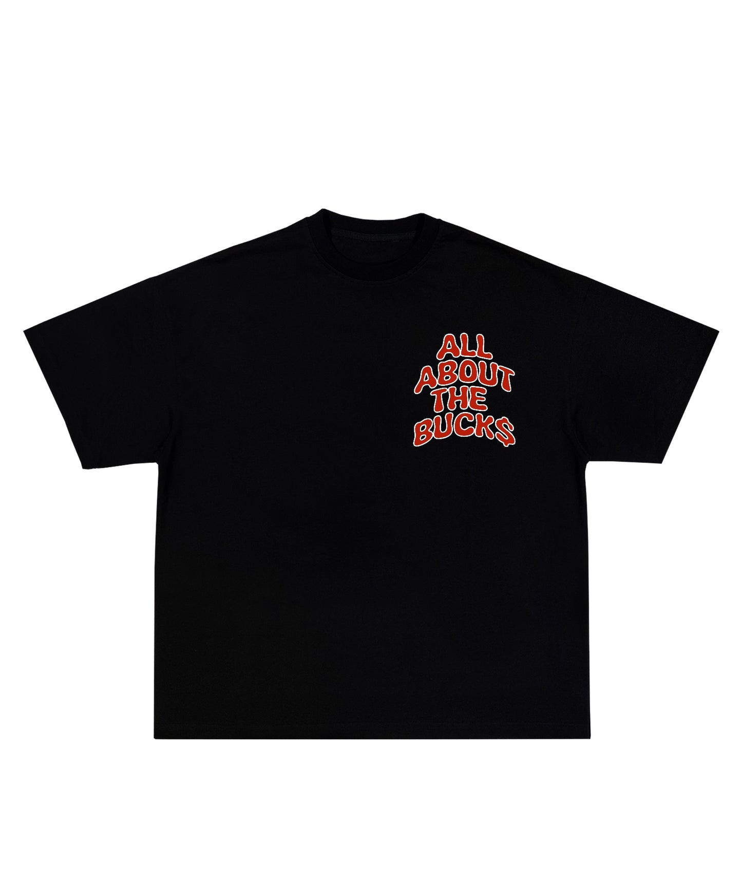 Black/Red The Money Printed Tee