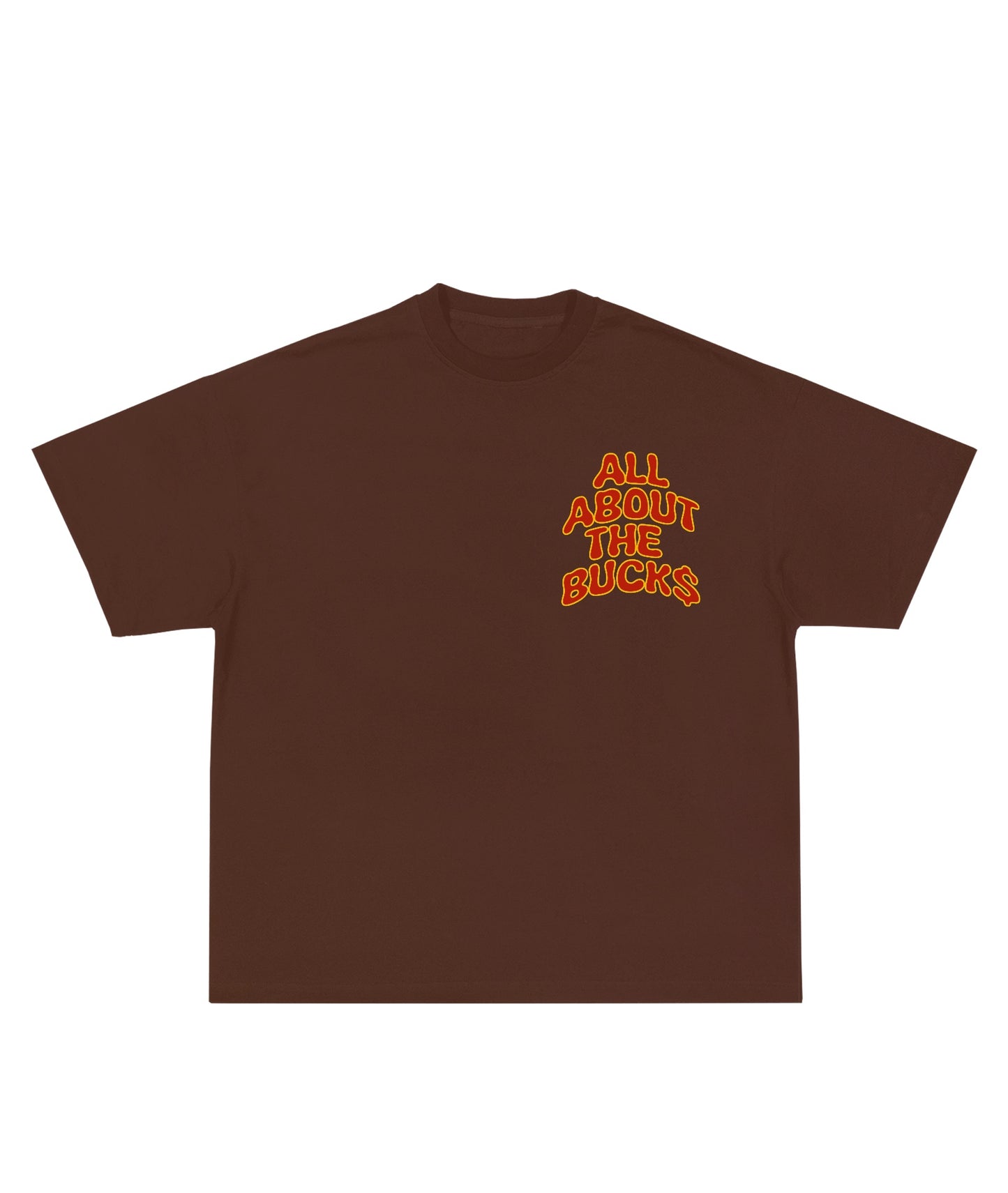 Brown/Red The Money Printed Tee