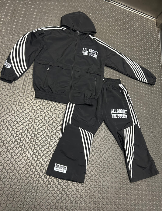 Black Nylon Vintage Track Set