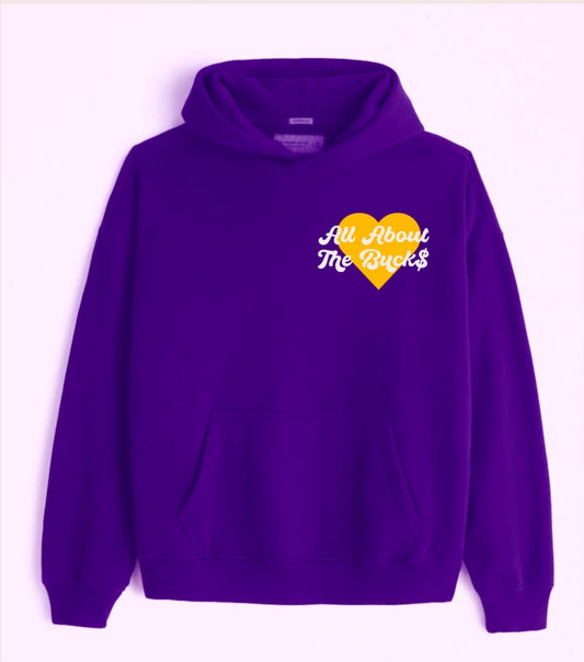 Purple/Yellow Heart Hoodie