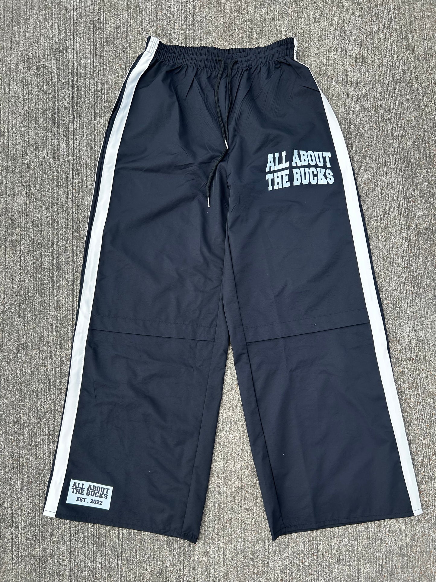 AllAboutTheBuck$ Black Nylon Sweats