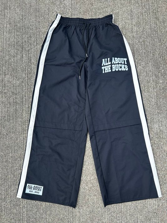 AllAboutTheBuck$ Black Nylon Sweats