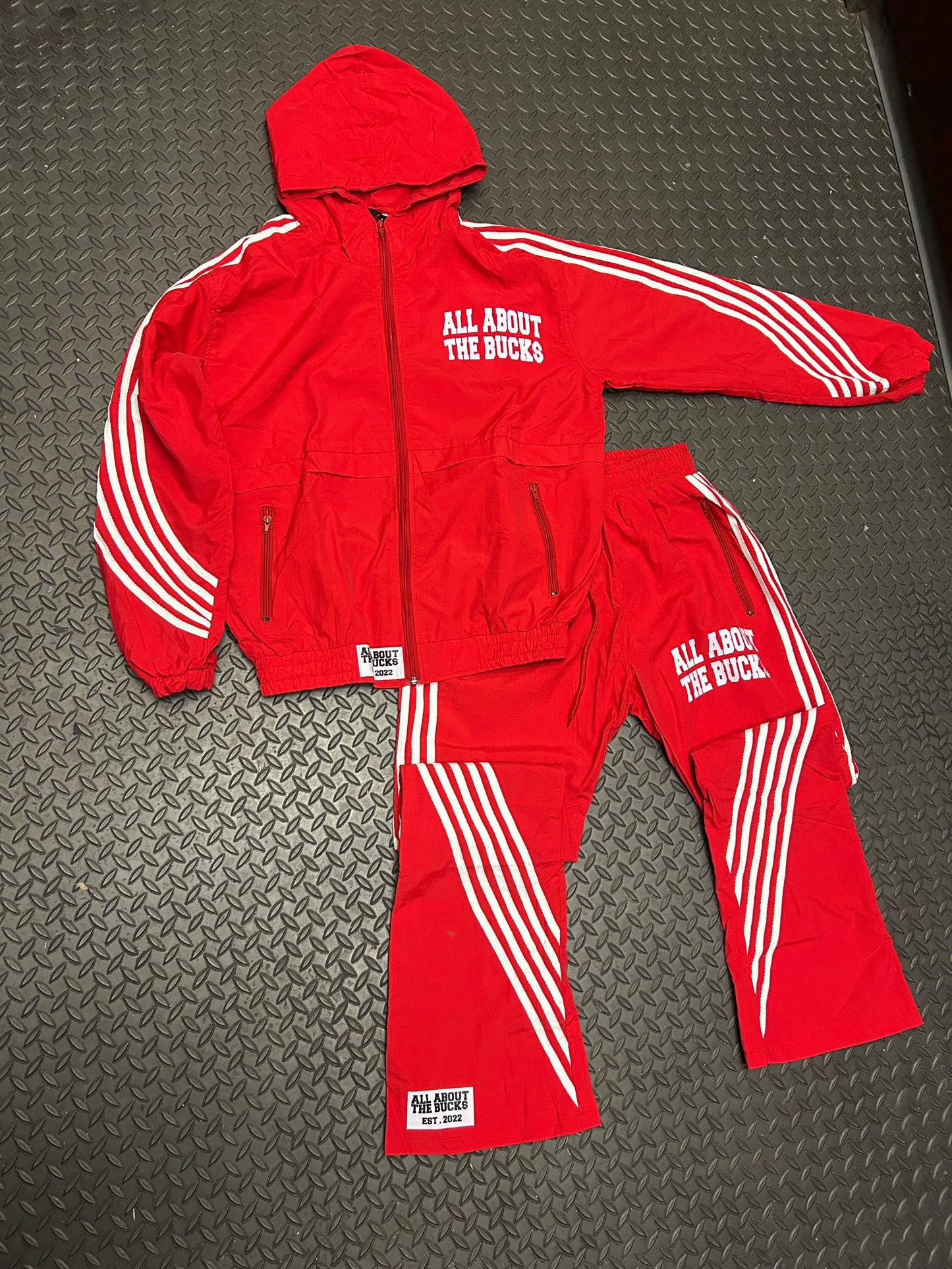 Red Nylon Vintage Track Set