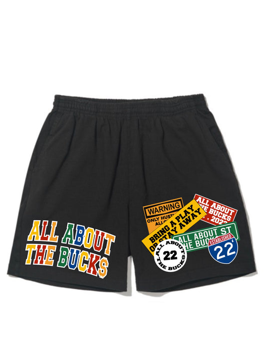 AllAboutTheBuck$ Patch Logo Shorts