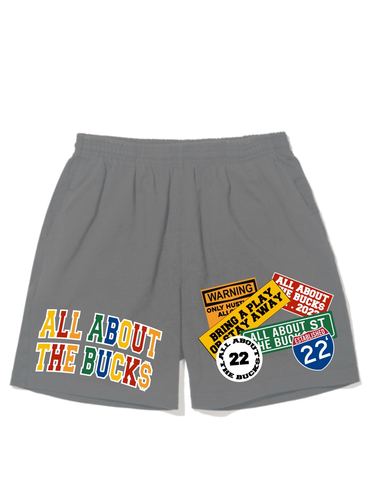 AllAboutTheBuck$ Patch Logo Shorts