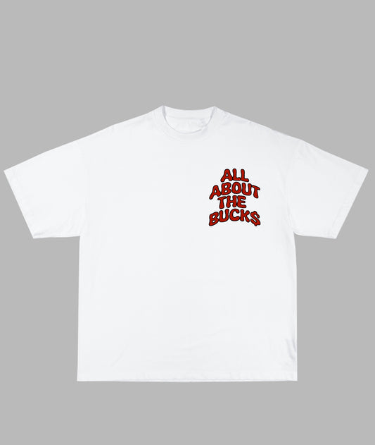 White/Red The Money Printed Tee