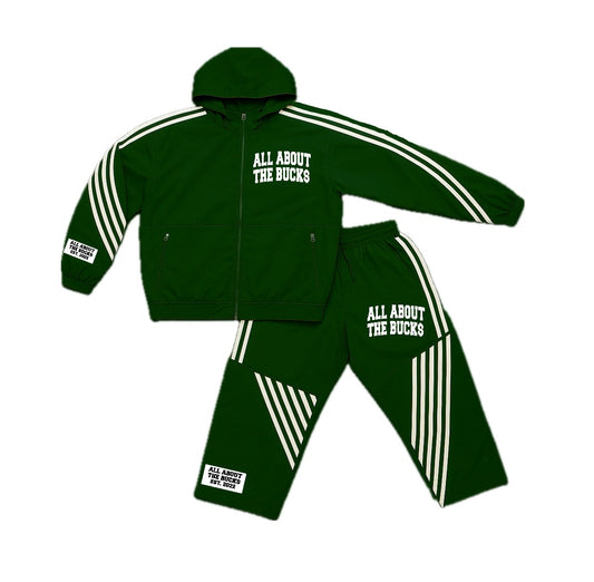 Green Nylon Vintage Track Set