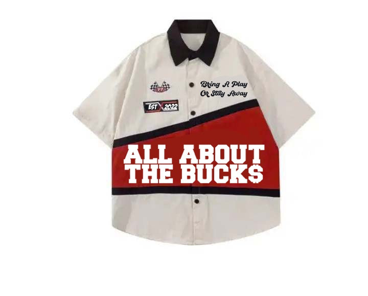 AllAboutTheBuck$ Tan/Red Mechanic Shirt