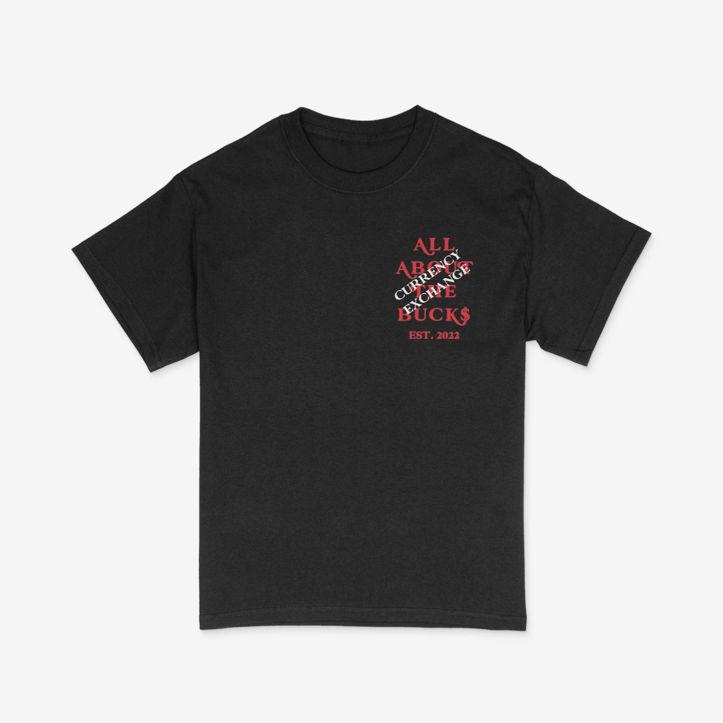 Currency Exchange Black/Red Tee