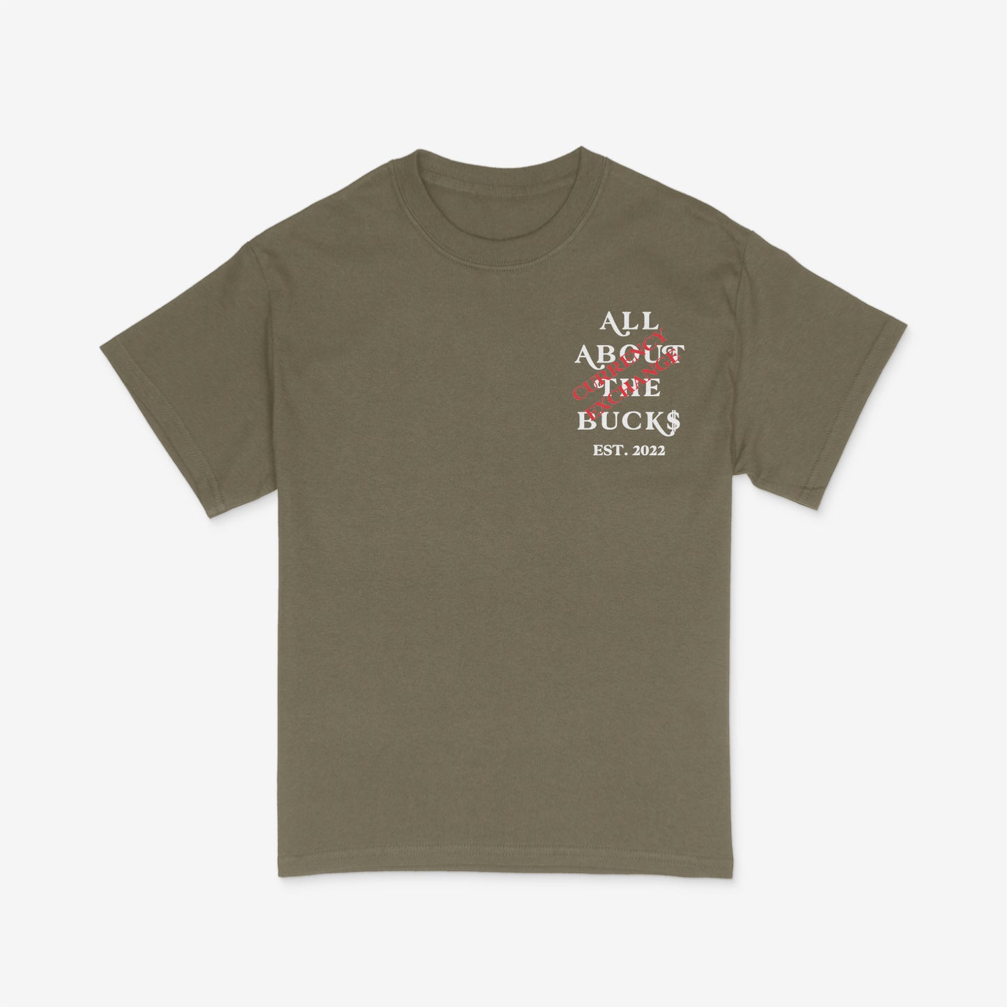 Currency Exchange Brown/White Tee