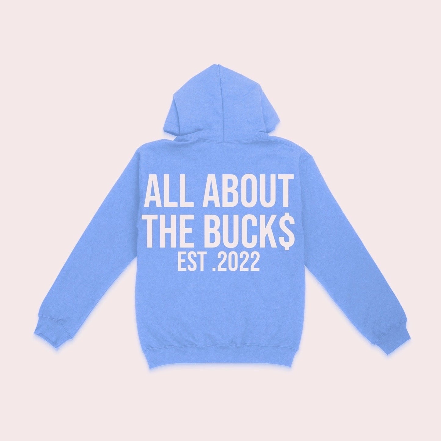 Light Blue AllAboutTheBuck$ Box Logo Hoodie