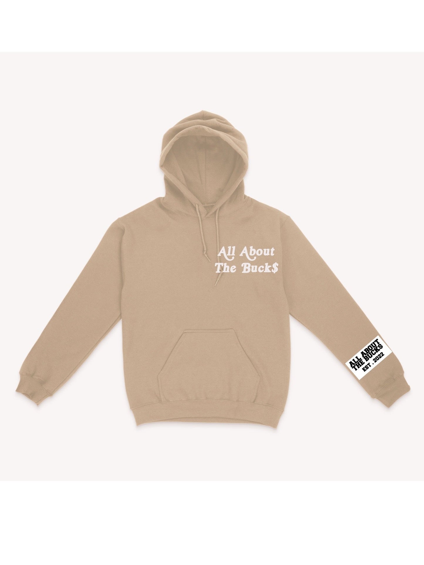 Tan I Was Chasing Buck$ Hoodies