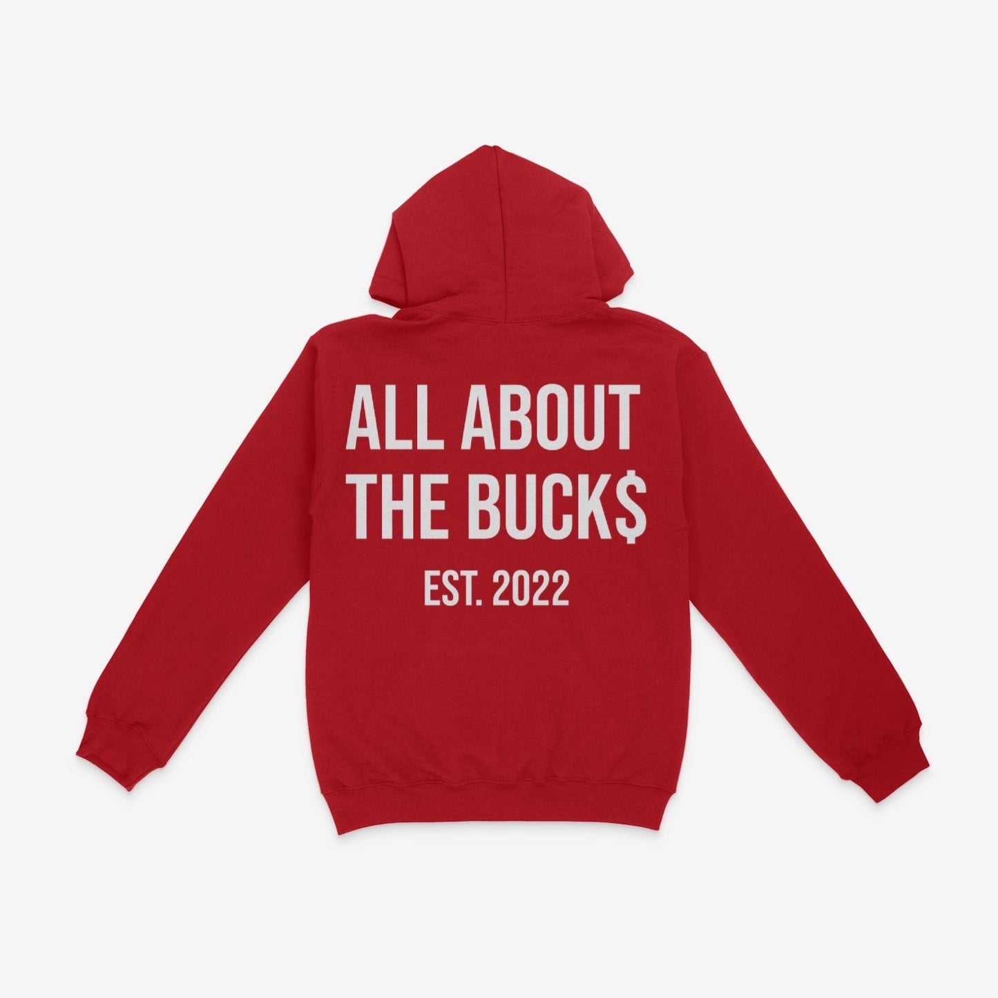 Red AllAboutTheBuck$ Box Logo Hoodie