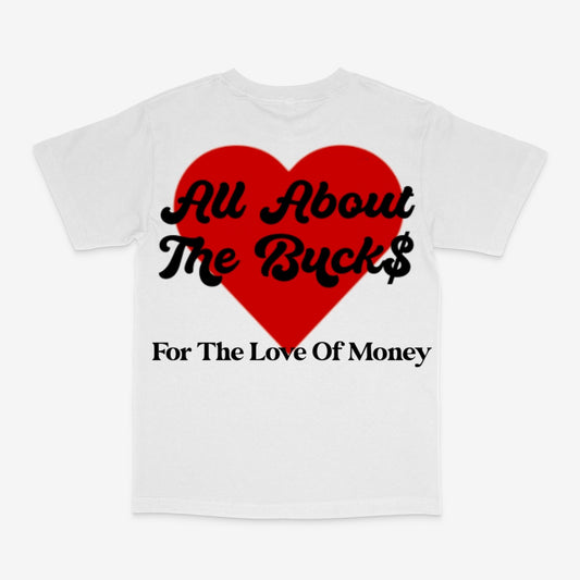 Kids White/Red Heart Tee