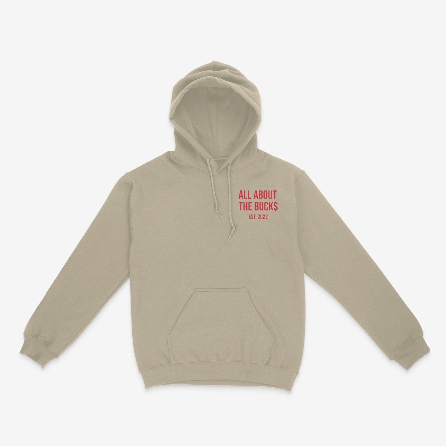 Tan/Red AllAboutTheBuck$ Box Logo Hoodie