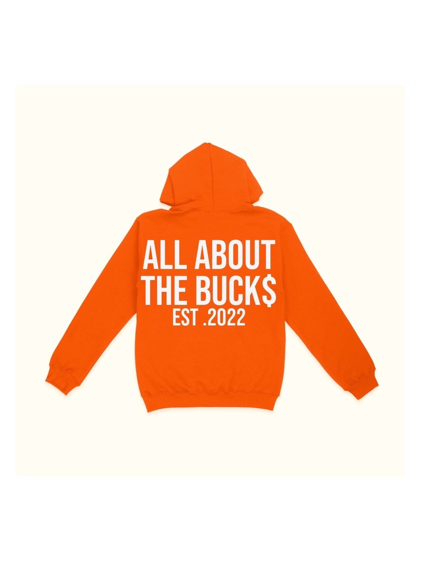 Orange AllAboutTheBuck$ Box Logo Hoodie
