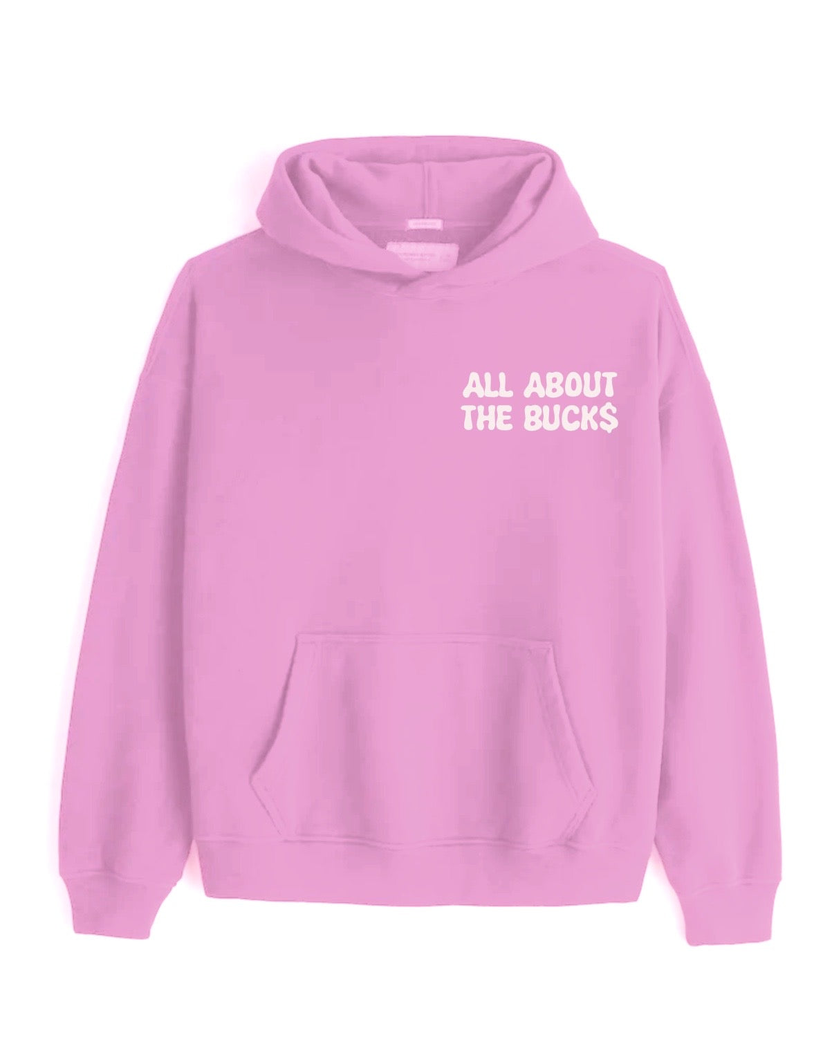 All About The Buck$ Pink Small Logo Hoodie