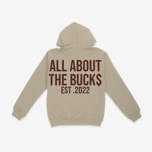 Tan/Brown AllAboutTheBuck$ Box Logo Hoodie