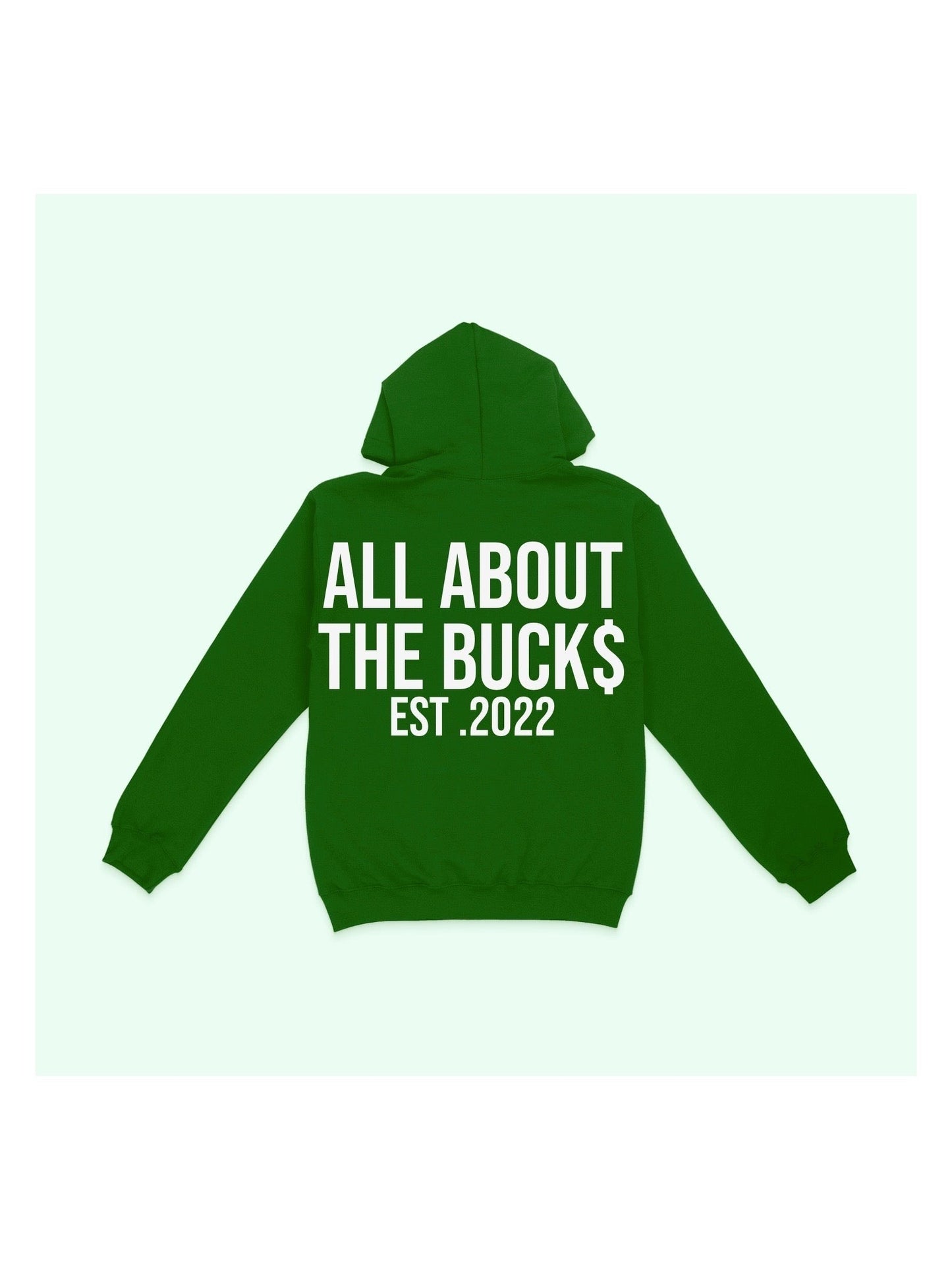 Green AllAboutTheBuck$ Box Logo Hoodie