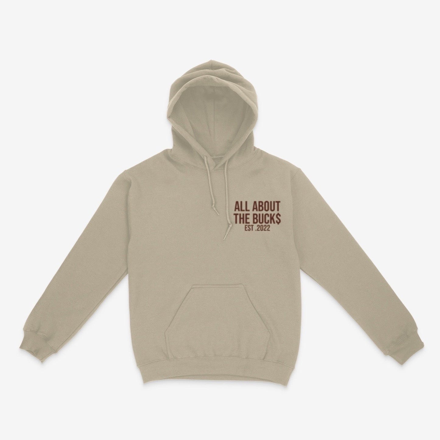 Tan/Brown AllAboutTheBuck$ Box Logo Hoodie