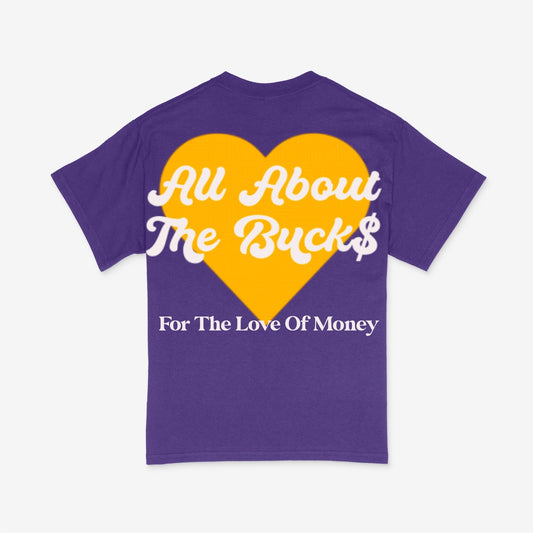 Kids Purple Yellow Heart Tee