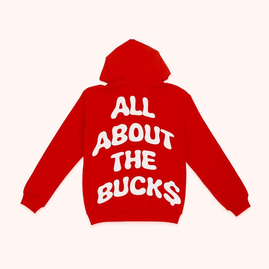 Red AllAboutTheBuck$ Hoodie