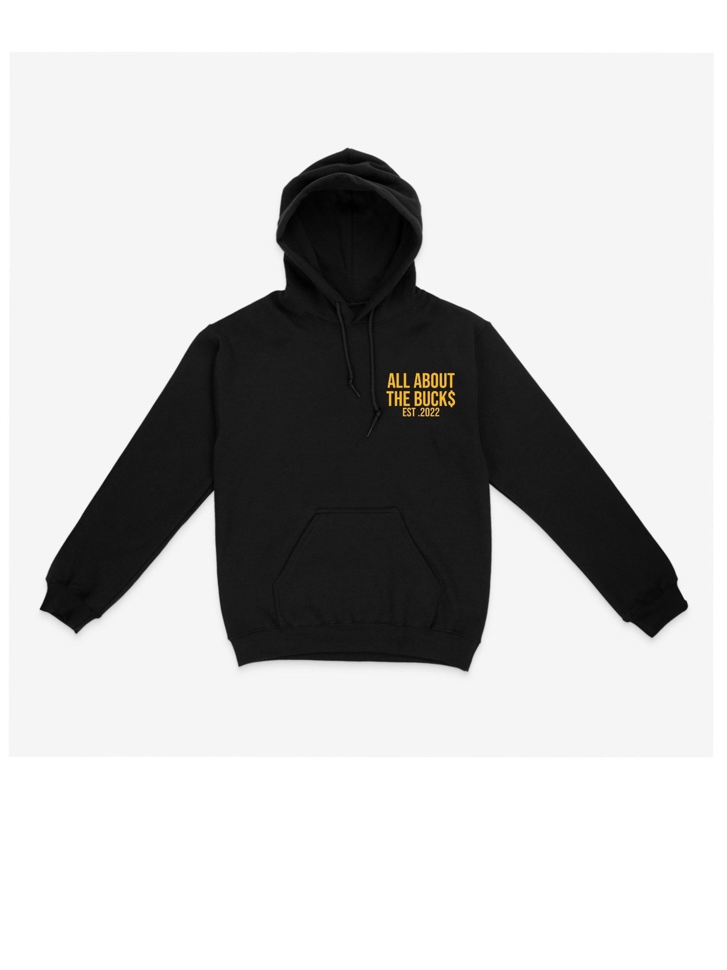 Black/Yellow AllAboutTheBuck$ Box Logo Hoodie