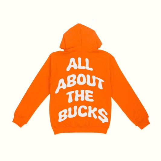 Orange AllAboutTheBuck$ Hoodie