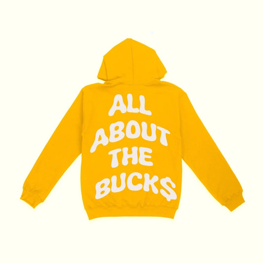 Yellow AllAboutTheBuck$ Hoodie