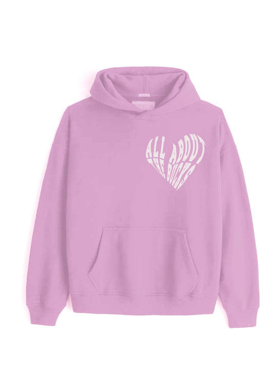 AllAboutTheBuck$ Pink Heart Hoodie
