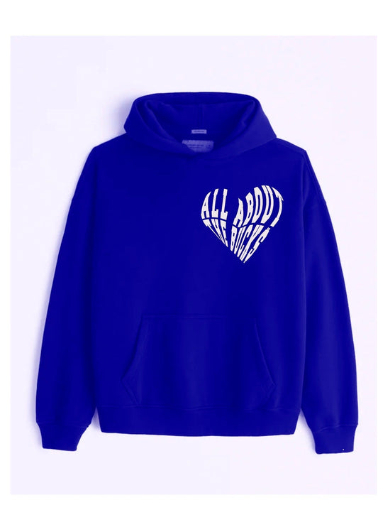 Blue AllAboutTheBuck$ Heart Hoodie