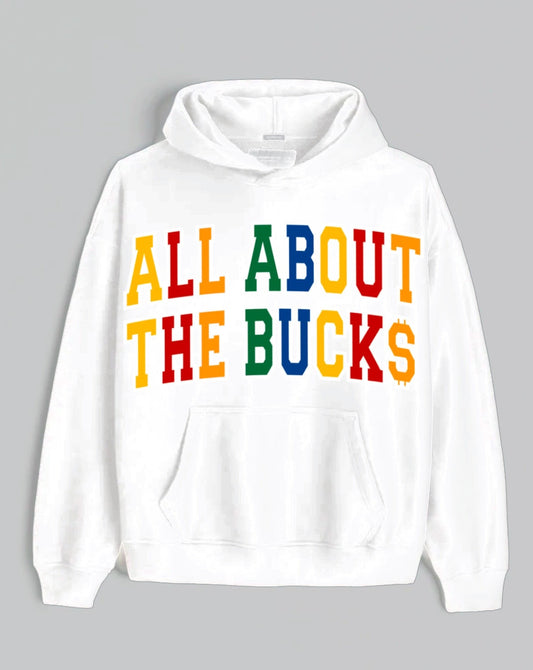 White Colorful Hoodie