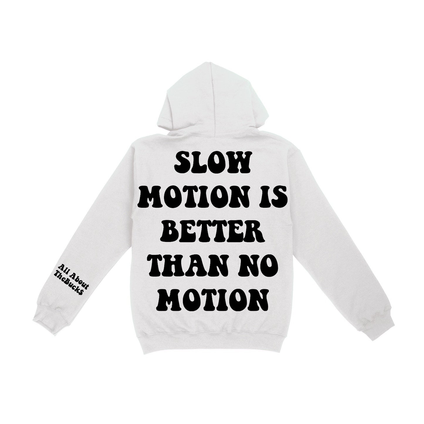 White Slow Motion Hoodie