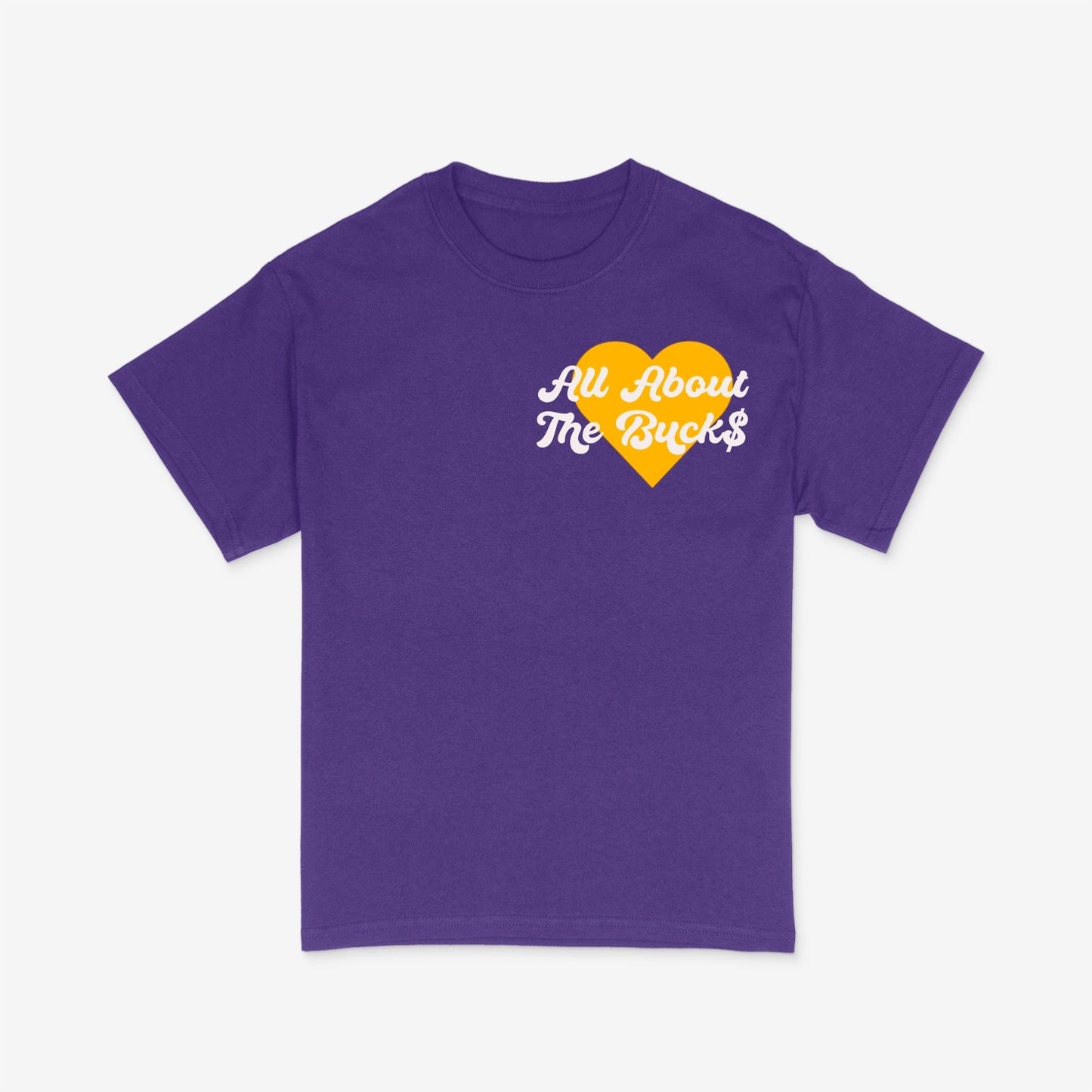 Kids Purple Yellow Heart Tee