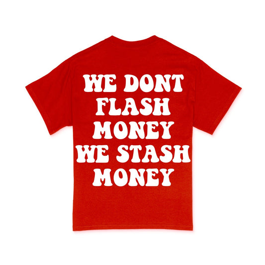Red We Don’t Flash Tee