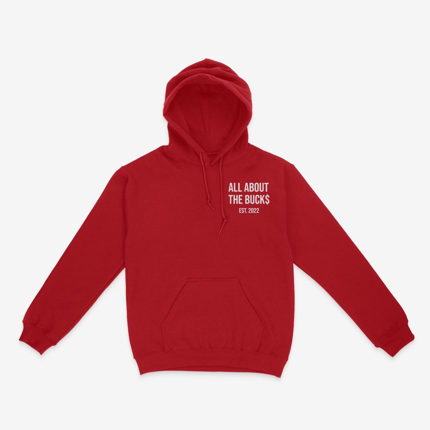 Red AllAboutTheBuck$ Box Logo Hoodie