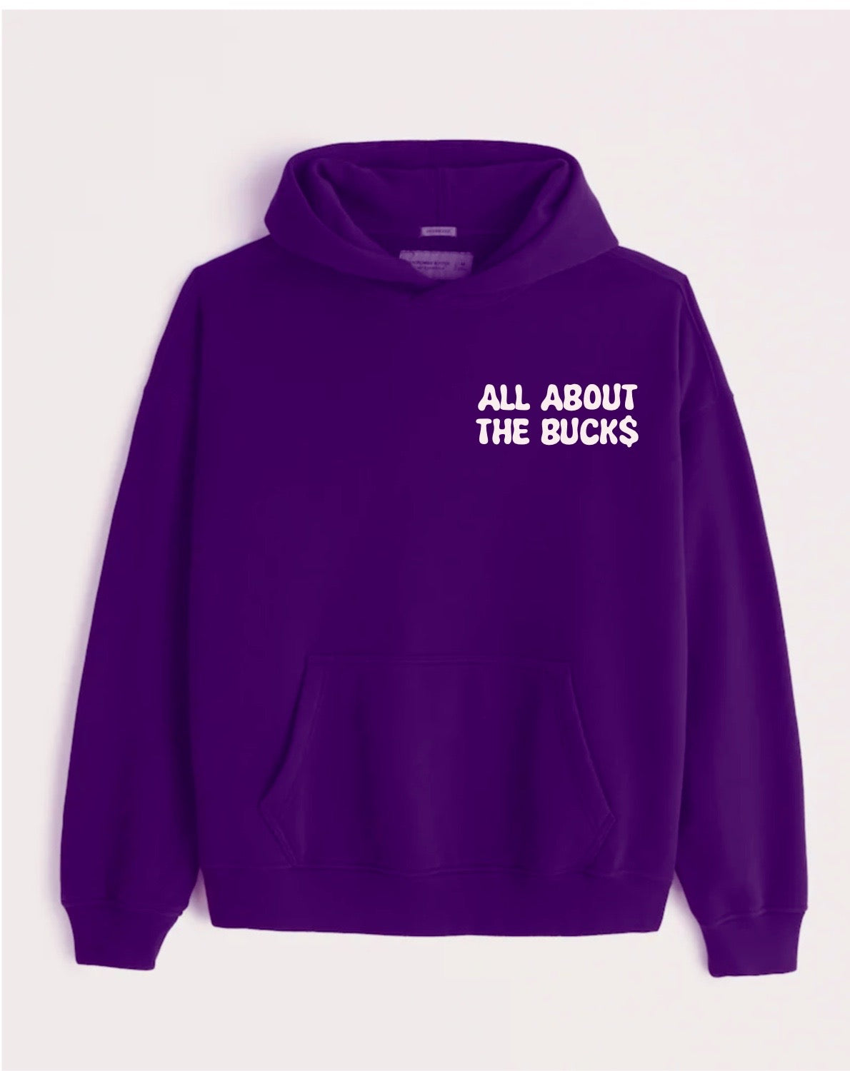 All About The Buck$ Purple Small Logo Hoodie