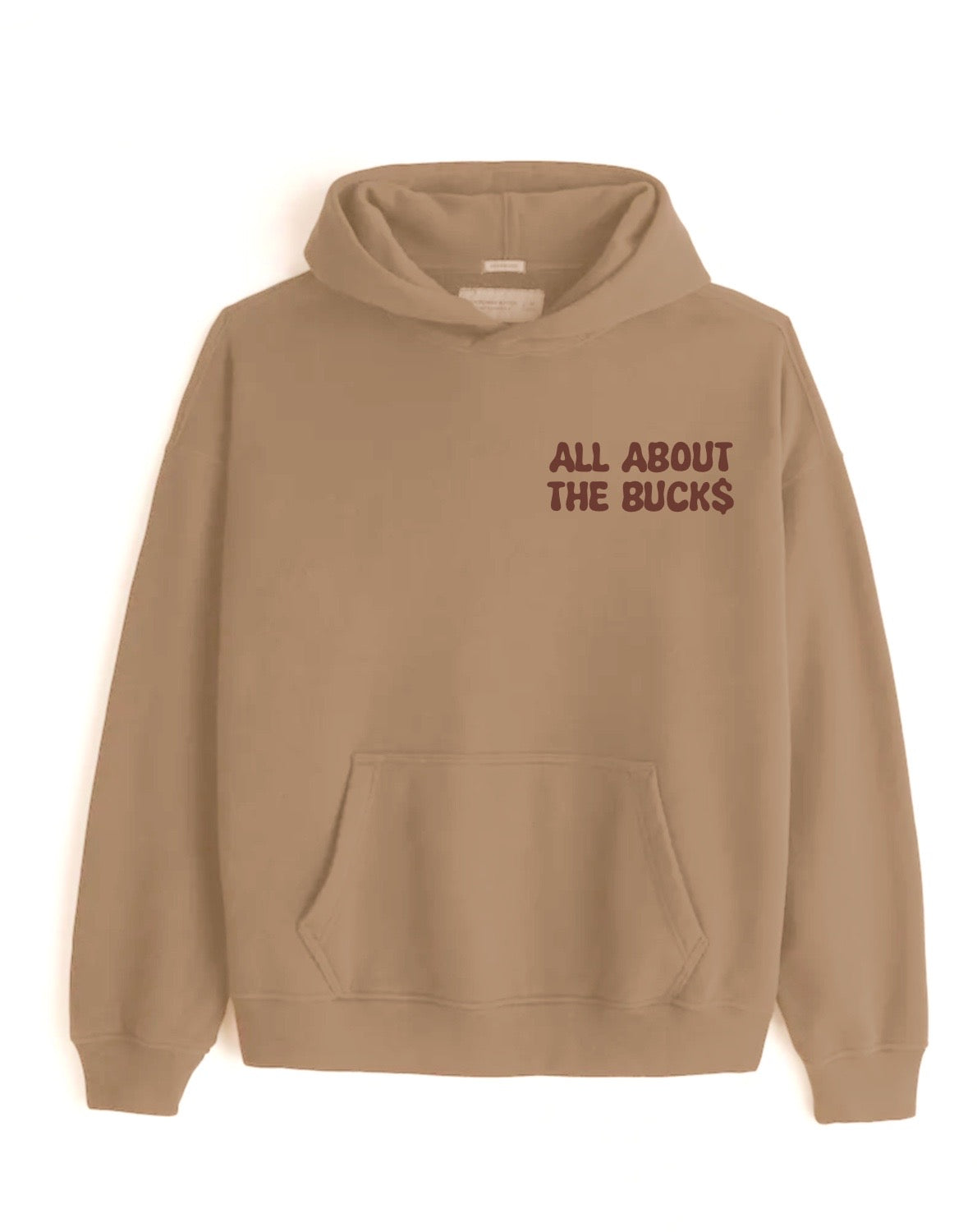 All About The Buck$ Forest Tan/Brown Small Logo Hoodie