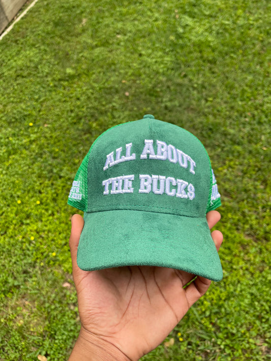 AllAboutTheBuck$ Green Trucker Cap