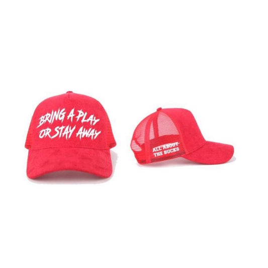 Bring A Play Or Stay Away Red Trucker